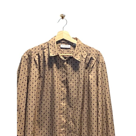 High Profile Button Down Blouse Beige Size 20W Vintage - Picture 5 of 13